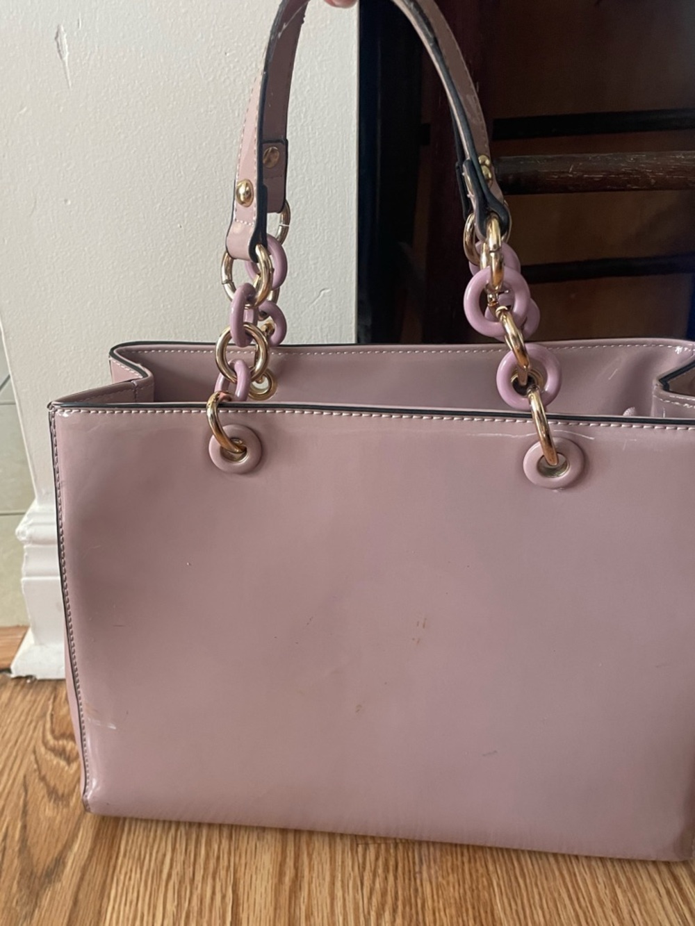 Women's Pink Chain-Handle Bag
